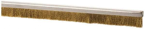 PRO-SOURCE - 5/16" Back Strip Brush Width, Stainless Steel Back Strip Brush - 1" Bristle Length, Stainless Steel, 72" OAL - Americas Industrial Supply