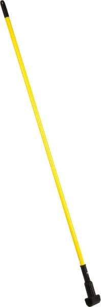 PRO-SOURCE - 60" Fiberglass Clamp Jaw Mop Handle - Polypropylene Connector, Use with Wet Mops - Americas Industrial Supply