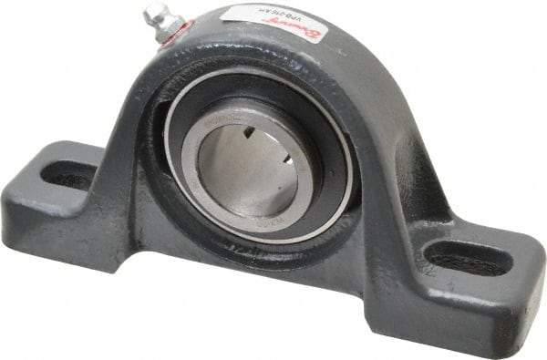 Browning - 1" ID, 5-1/2" OAL x 2-13/16" OAH Pillow Block Air Handling - 1,651 Lb Static Cap, 2,801 Lb Dyn Cap, 4-1/8" Btw Mnt Hole Ctrs, 1-7/16" Base-to-Ctr Ht, Cast Iron - Americas Industrial Supply