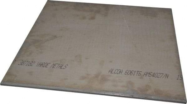 Value Collection - 0.19 Inch Thick x 12 Inch Wide x 12 Inch Long, Aluminum Sheet - Alloy 6061-T6 - Americas Industrial Supply