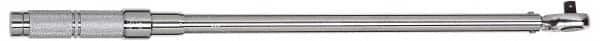 Proto - 1/2" Drive Micrometer Type Ratchet Head Torque Wrench - 40 N/m to 200 N/m Torque, 21-1/2" OAL, Ratchet Head - Americas Industrial Supply
