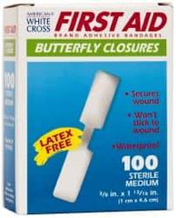 Medique - Butterfly Self-Adhesive Bandage - Plastic Bandage - Americas Industrial Supply