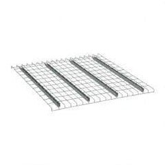 Nashville Wire - 46" Wide, 1-1/2" High, Open Shelving Welded Wire Decking - Steel, 42" Deep, Use with Pallet Racks - Americas Industrial Supply