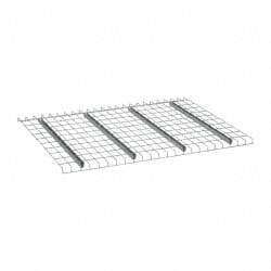 Nashville Wire - 58" Wide, 1-1/2" High, Open Shelving Welded Wire Decking - Steel, 42" Deep, Use with Pallet Racks - Americas Industrial Supply