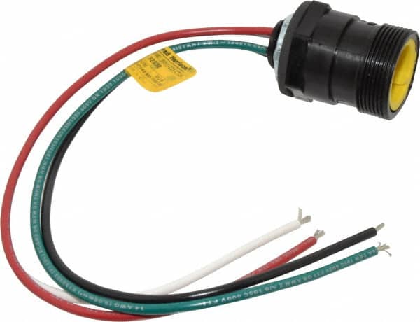 Brad Harrison - 15 Amp, Male Straight Receptacle - 600 VAC/VDC, 0.31m Cable Length, IP67 Ingress Rating - Americas Industrial Supply