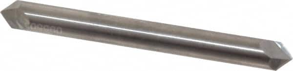 Accupro - 1/4" Diam 2 Flute Double End Solid Carbide Chamfer Mill - Americas Industrial Supply