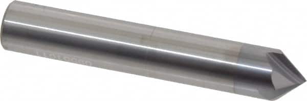 Accupro - 1/2" Diam 4 Flute Single End Solid Carbide Chamfer Mill - Americas Industrial Supply