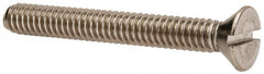 Value Collection - 1/4-20 UNC, 2" OAL Slotted Drive Machine Screw - Flat Head, Grade 316 Stainless Steel, Uncoated, Without Washer - Americas Industrial Supply