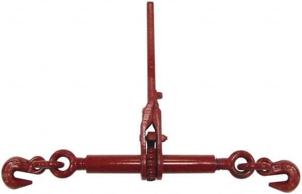 CM - 9,200 Lbs. Load Limit Ratchet Loadbinder - 3/8 Inch Max Chain Size, 8 Inch Take Up, Chain Grade 80 - Americas Industrial Supply
