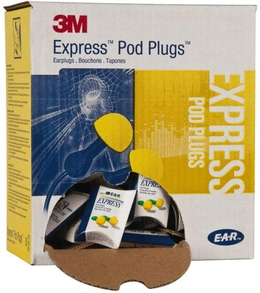 3M - Disposable, Uncorded, 25 dB Earplugs - Yellow, 100 Pairs - Americas Industrial Supply