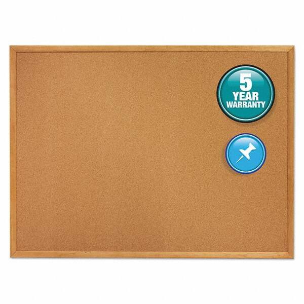Quartet - Cork Bulletin Boards Style: Open Cork Bulletin Board Color: Natural - Americas Industrial Supply