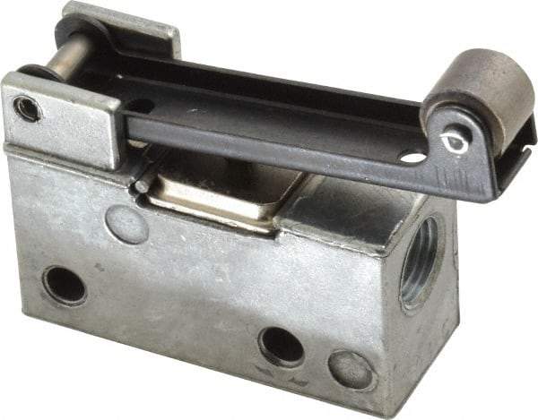 ARO/Ingersoll-Rand - 0.195 CV Rate & 7.5 CFM 3 Way Air Valve - Roller Lever, Spring Return, 150 Max psi - Americas Industrial Supply
