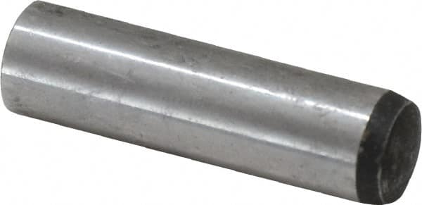 Value Collection - 12mm Diam x 45mm Pin Length Alloy Steel Standard Dowel Pin - C 58-62 Hardness, 53,400 Lb Breaking Strength, 1 Rounded End - Americas Industrial Supply