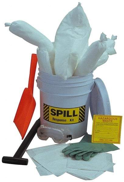 PRO-SAFE - Oil Only Spill Kit - 5 Gal Polypropylene Pail - Americas Industrial Supply