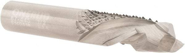 Onsrud - 1/2" Cut Diam, 1/2" Shank Diam, Cylinder Head Double Cut Burr - Carbide, Flat End, 1" LOC, 3" OAL - Americas Industrial Supply