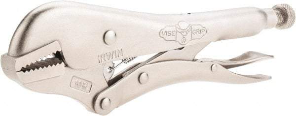 Irwin - 10" OAL Straight Jaw Locking Pliers - 1-5/8" Jaw Opening, Standard Handle - Americas Industrial Supply