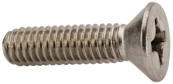 Value Collection - 5/16-18 UNC, 1-1/4" OAL Phillips Drive Machine Screw - Flat Head, Grade 316 Stainless Steel, Uncoated, Without Washer - Americas Industrial Supply