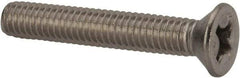 Value Collection - 5/16-18 UNC, 2" OAL Phillips Drive Machine Screw - Flat Head, Grade 316 Stainless Steel, Uncoated, Without Washer - Americas Industrial Supply