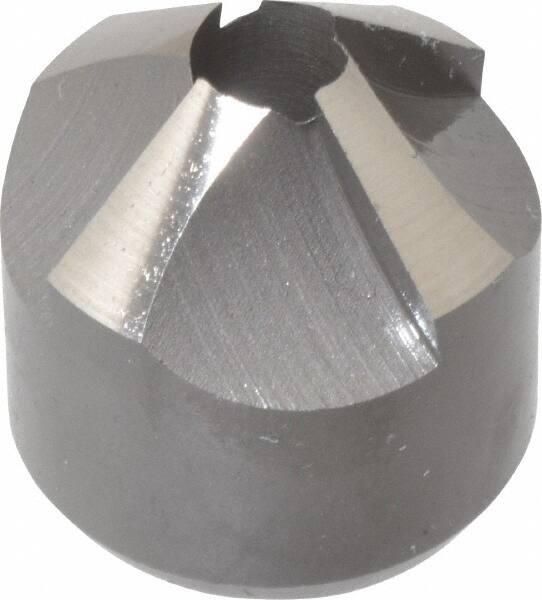Made in USA - 4 Flutes, 7/8" Cutter Head Diam, 1/4" Pilot Hole Diam, High Speed Steel Reverse Countersink - Americas Industrial Supply