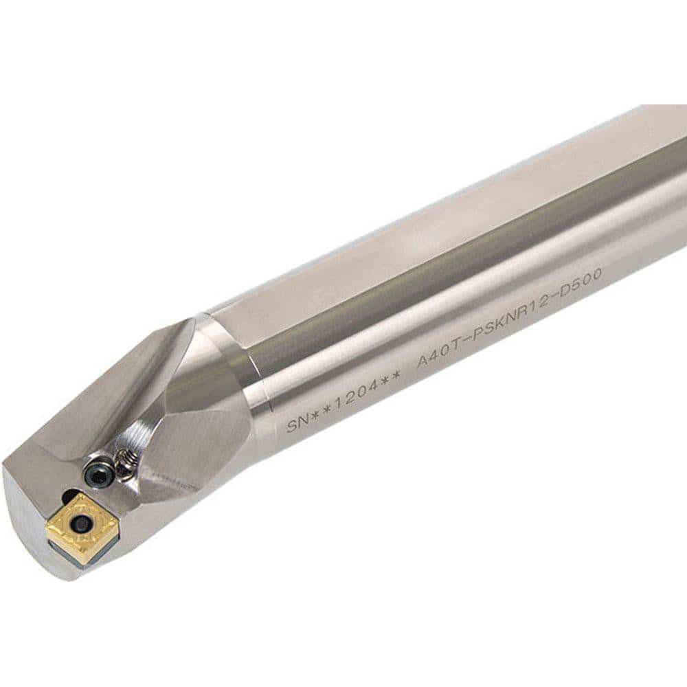 Indexable Boring Bar: A32S-PSKNR12-D400, 40.00 mm Min Bore, 32.00 mm Shank Dia, 75.00° N/A Steel 250.0000″ OAL, Lever,