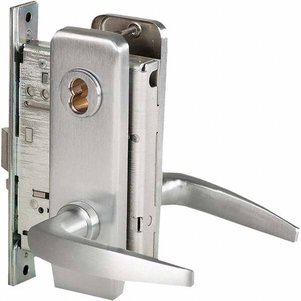Best - Office Lever Lockset for 1-3/4" Thick Doors - Americas Industrial Supply