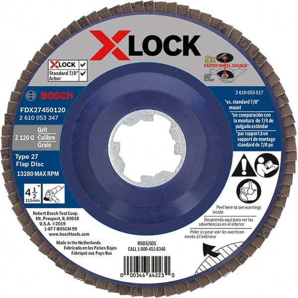 Bosch - Flap Discs Abrasive Type: Coated Flap Disc Type: Type 27 - Americas Industrial Supply