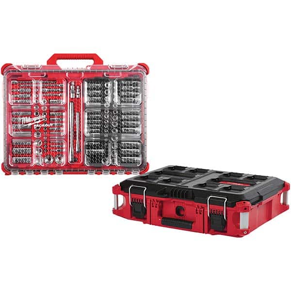 Milwaukee Tool - Socket Sets Measurement Type: Metric/Inch Drive Size: 1/4, 3/8 - Americas Industrial Supply