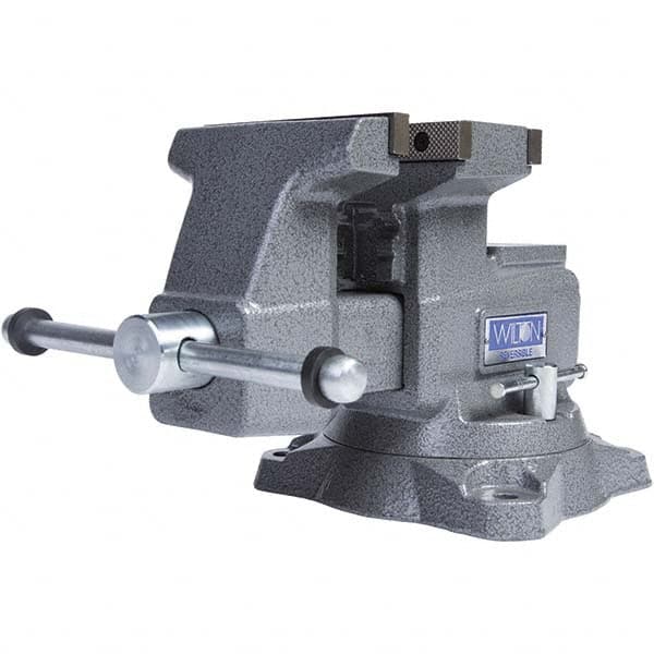 Wilton - Bench & Pipe Combination Vises Jaw Width (Inch): 5-1/2 Jaw Opening Capacity (Inch): 6-3/4 (Regular); 10-3/4 (Reversed) - Americas Industrial Supply