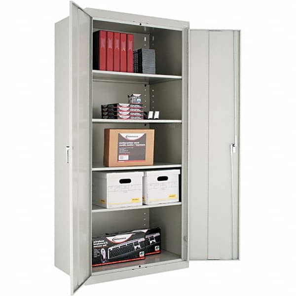 ALERA - 4 Shelf Locking Storage Cabinet - Americas Industrial Supply