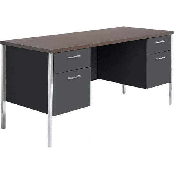 ALERA - Bookcases Height (Inch): 29-1/2 Color: Mocha/Black - Americas Industrial Supply