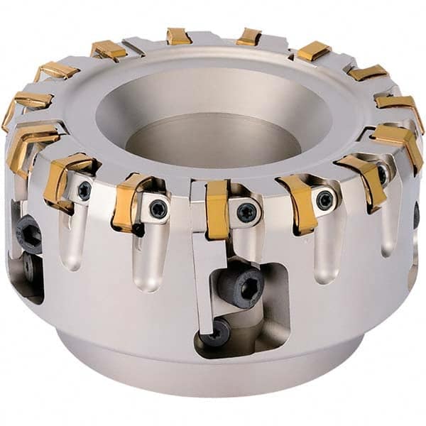 Kyocera - Indexable Square-Shoulder Face Mills Cutting Diameter (mm): 100.00 Arbor Hole Diameter (mm): 32.00 - Americas Industrial Supply