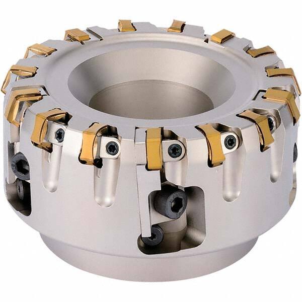 Kyocera - Indexable Square-Shoulder Face Mills Cutting Diameter (mm): 80.00 Arbor Hole Diameter (mm): 27.00 - Americas Industrial Supply