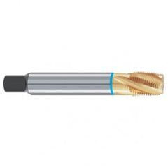 1/8-27 Dia. - 4 FL - Cobalt Spiral Flute Blue Ring Tap-TiN-25 Degree Helix - Americas Industrial Supply
