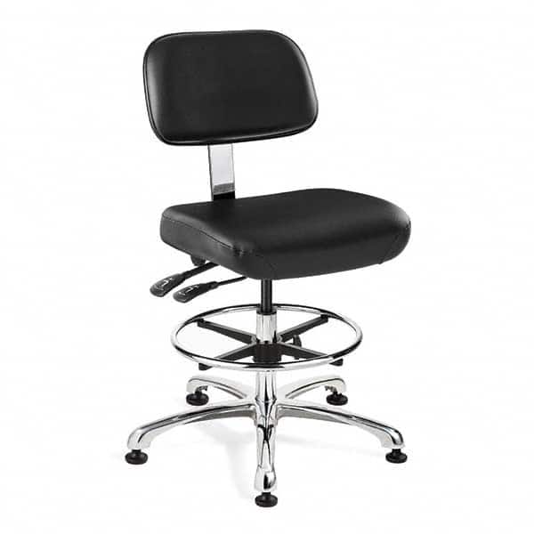 Bevco - 21-1/2 to 31-1/2" High Clean Room Swivel Chair - Americas Industrial Supply