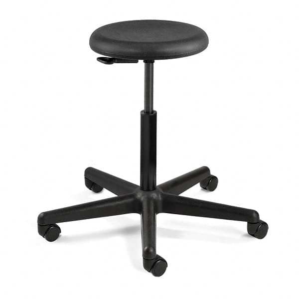 Bevco - Swivel & Adjustable Stools Type: Adjustable Backless Stool Base Type: Nylon - Americas Industrial Supply