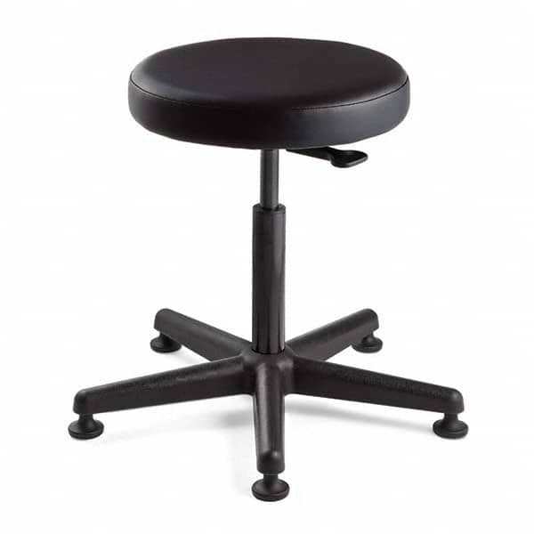 Bevco - Swivel & Adjustable Stools Type: Adjustable Backless Stool Base Type: Nylon - Americas Industrial Supply