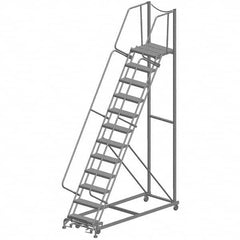 Ballymore - Rolling & Wall Mounted Ladders & Platforms Type: Rolling Warehouse Ladder Style: Rolling Safety Ladder - Americas Industrial Supply