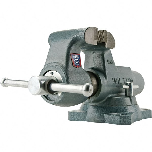 Wilton - Bench Vises Jaw Width (Inch): 4 Jaw Opening Capacity (Inch): 6-1/2 - Americas Industrial Supply
