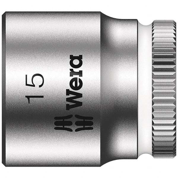 Wera - Hand Sockets Drive Size (Inch): 1/4 Size (mm): 15.0 - Americas Industrial Supply