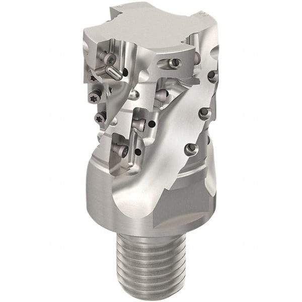 Seco - 40mm Cut Diam, 44mm Max Depth of Cut, 20mm Shank Diam, 61mm OAL, Indexable Square Shoulder Slot Milling End Mill - XO.X12.. Inserts, M20 Modular Connection, 90° Lead Angle, Through Coolant, Series 217.69-12-Helical - Americas Industrial Supply