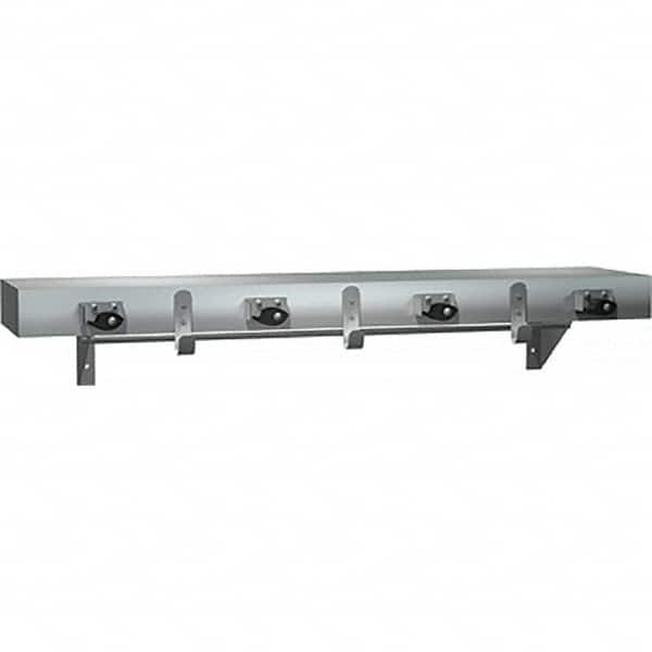 ASI-American Specialties, Inc. - Mop & Broom Wall Hooks Type: Utility Shelf w/Holders Number Of Holders: 7.000 - Americas Industrial Supply