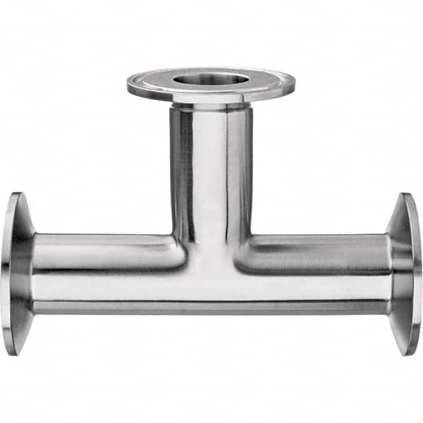 Value Collection - Sanitary Stainless Steel Pipe Fittings Type: Tee Style: Quick-Clamp - Americas Industrial Supply