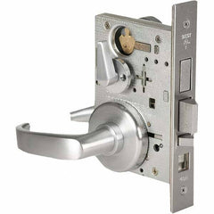Best - Office Lever Lockset for 1-3/4" Thick Doors - Americas Industrial Supply