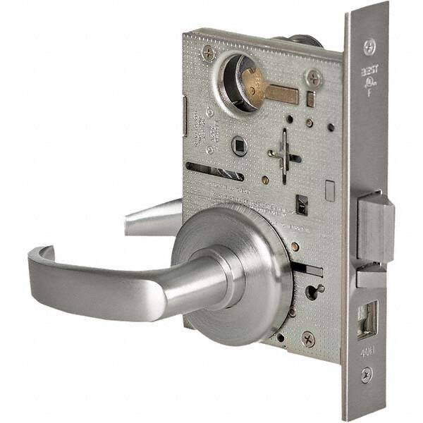 Best - Office Lever Lockset for 1-3/4" Thick Doors - Americas Industrial Supply