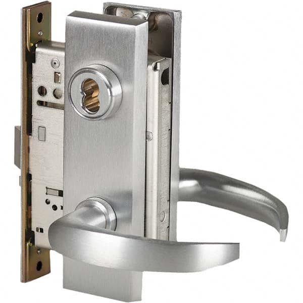 Best - Office Lever Lockset for 1-3/4" Thick Doors - Americas Industrial Supply