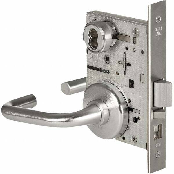 Best - Office Lever Lockset for 1-3/4" Thick Doors - Americas Industrial Supply