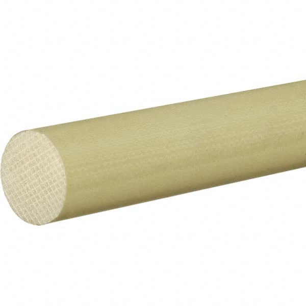 USA Sealing - 1' x 2" Yellow Garolite (G-10/FR4) Rod - Americas Industrial Supply
