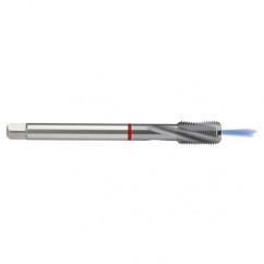 M8x1.25 6HX 3-Flute PM Cobalt Red Ring Semi-Bottoming 15 degree Spiral Flute Tap-TiCN - Americas Industrial Supply