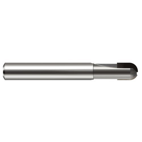 3/8″ Dia. × 3/8″ Shank × 7/16″ DOC × 2-1/2″ OAL, PCD Diamond, 2 Flute, Ballnose End Mill - Exact Industrial Supply