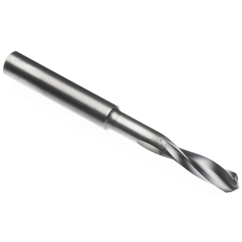 7/16″ Dia. × 1/2″ Shank × 2-3/16″ Flute Length × 4-1/4″ OAL, 3xD, 145°, TD, 2 Flute, External, Round Solid Carbide Drill - Exact Industrial Supply